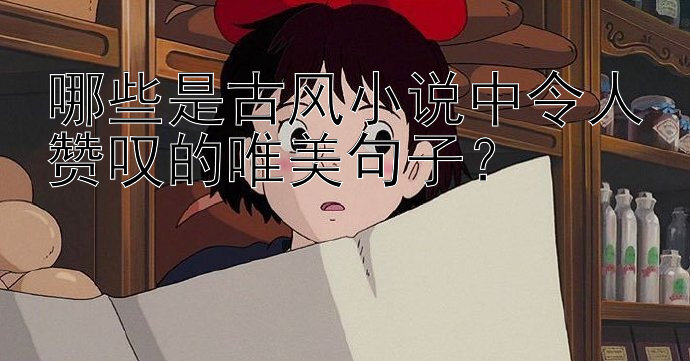 哪些是古风小说中令人赞叹的唯美句子？