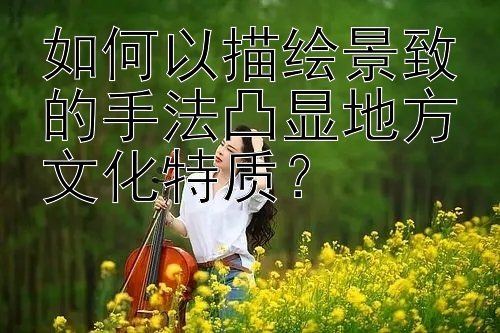 如何以描绘景致的手法凸显地方文化特质？