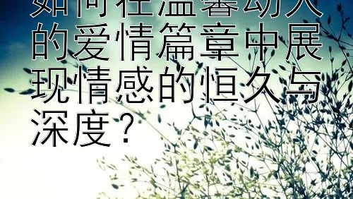 如何在温馨动人的爱情篇章中展现情感的恒久与深度？