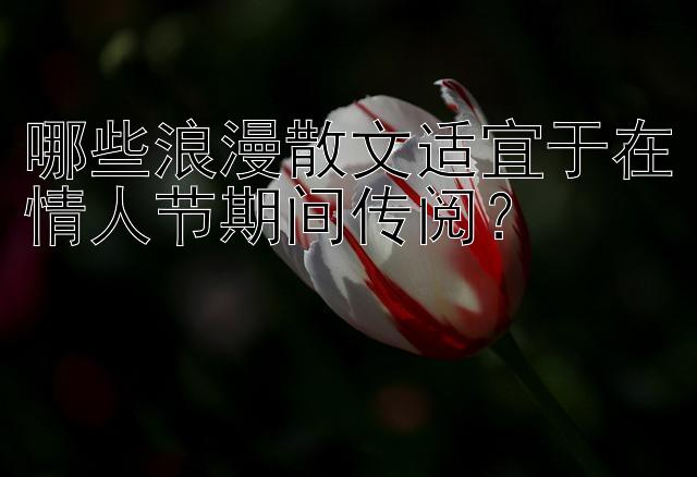 哪些浪漫散文适宜于在情人节期间传阅？