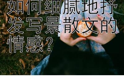 如何细腻地抒发写景散文的情感？