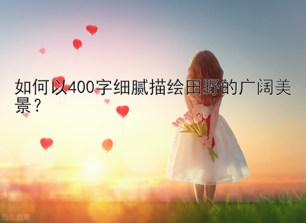 如何以400字细腻描绘田野的广阔美景？