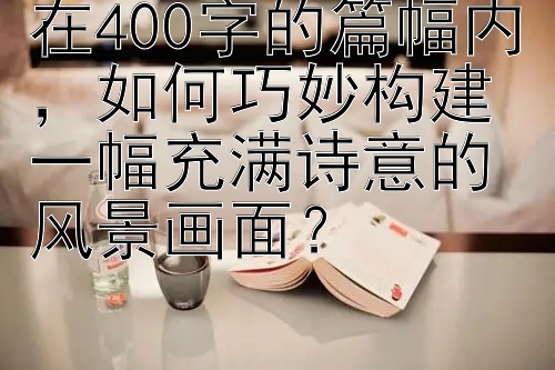 在400字的篇幅内，如何巧妙构建一幅充满诗意的风景画面？