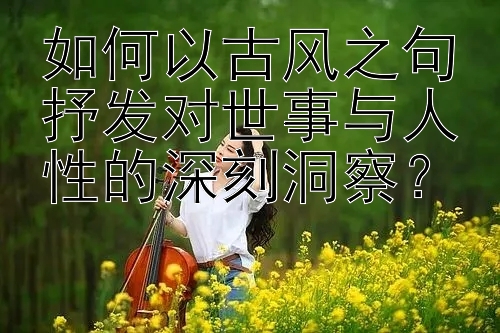 如何以古风之句抒发对世事与人性的深刻洞察？