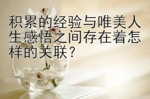 积累的经验与唯美人生感悟之间存在着怎样的关联？